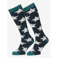 LeMieux Fluffies Socken Sasha Star Fichtengrün