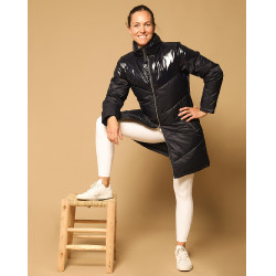 Lange Daunenjacke GEM Tower Marineblau