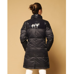 Lange Daunenjacke GEM Tower Marineblau