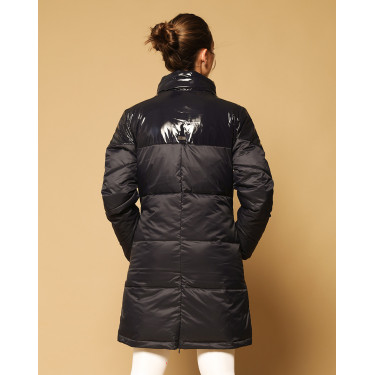 Lange Daunenjacke GEM Tower Marineblau