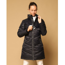 Lange Daunenjacke GEM Tower Marineblau