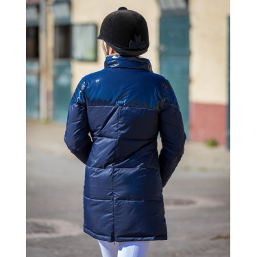 Lange Daunenjacke GEM Tower Marineblau