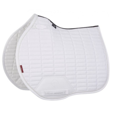 LeMieux Eurojump Wildleder Schabracke Weiß / Silber / Weiß Wei&amp;amp;amp;amp;amp;szlig;