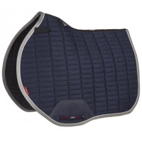 LeMieux Eurojump Wildleder Schabracke Marineblau / Silber / Grau