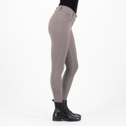 Reithose HV Polo Favourite Midwaist FullGrip Dunkler Sand Grau