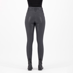 Reitleggings HV Polo Favourite Highwaist FullGrip Zinkgrau