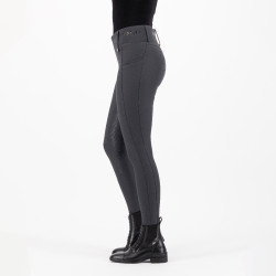 Reitleggings HV Polo Favourite Highwaist FullGrip Zinkgrau
