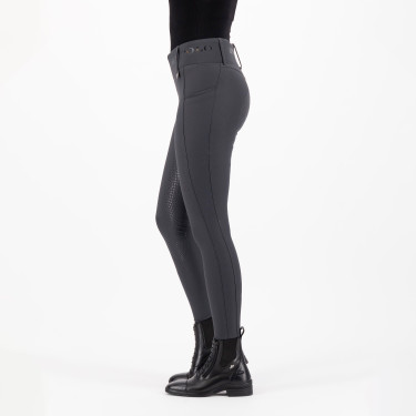 Reitleggings HV Polo Favourite Highwaist FullGrip Zinkgrau