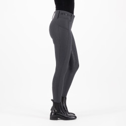 Reitleggings HV Polo Favourite Highwaist FullGrip Zinkgrau