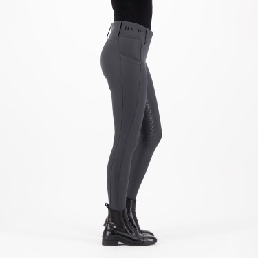 Reitleggings HV Polo Favourite Highwaist FullGrip Zinkgrau