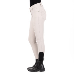 Reithose HV Polo Ellen Highwaist FullGrip Zinkgrau Beige Reithose HV Polo Ellen Highwaist FullGrip Zinkgrau Beige