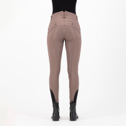 Reithose HV Polo Ellen Highwaist FullGrip Walnussbaum Beige
