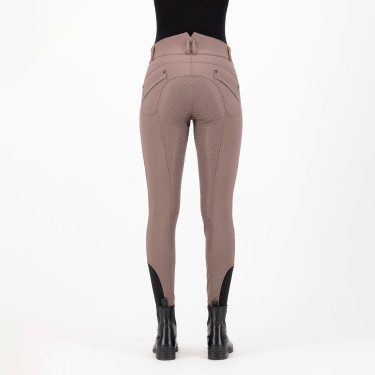 Reithose HV Polo Ellen Highwaist FullGrip Walnussbaum Beige