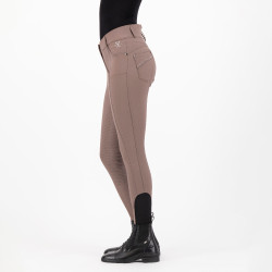 Reithose HV Polo Ellen Highwaist FullGrip Walnussbaum Beige