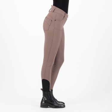 Reithose HV Polo Ellen Highwaist FullGrip Walnussbaum Beige