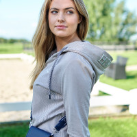 Kapuzensweatshirt HV Polo Paulina Perlgrau