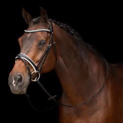 Trensenzaum HV Polo Legacy deluxe Schwarz Weiß