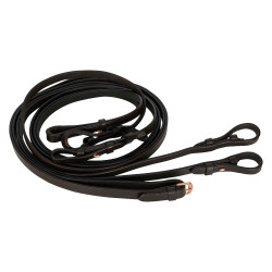 Doppellonge Imperial Riding einfaches Leder Doppellonge Imperial Riding einfaches Leder