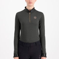 Top Imperial Riding Anna langärmelig Tiefer Wald Gr&uuml;n