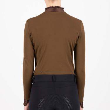 Top Imperial Riding Anna langärmelig Macchiato Braun