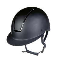 Reithelm Lady Shield HKM Schwarz / glänzend schwarz