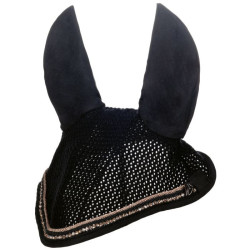 Fliegenhaube Rosegold Glamour Style HKM Schwarz / Roségold