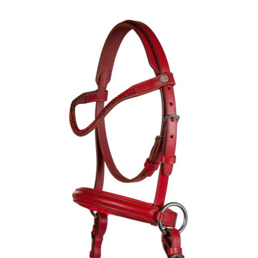 Gebissloser Zaum Funny Horses 2 für HKM Pferde Rot Gebissloser Zaum Funny Horses 2 für HKM Pferde Rot