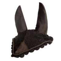 Bonnet anti-mouches HKM en coton Marron foncé / marron foncé
