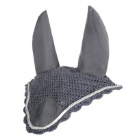 Fliegenhaube HKM aus Baumwolle Grau / silberfarben