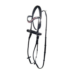 Gebisslose Trense Funny Horses, für Holzpferde HKM Schwarz / Fuchsia