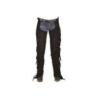 Wettkampf-Chaps mit Fransen HKM Schwarz