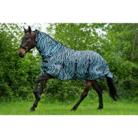Fliegendecke Zebra Aqua HKM Aqua / Schwarz Fliegendecke Zebra Aqua HKM Aqua / Schwarz