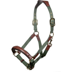 Luna Halfter aus Leder und Nylon HKM