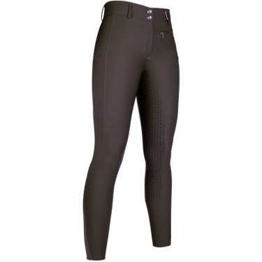 Lea-Reithose mit Vollbesatz aus Silikon HKM Dunkelbraun