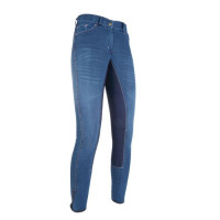 Zomerdenimbroek 3/4 Alos HKM Blaue Jeans / Dunkelblau