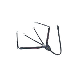 Brustgeschirr mit breitem Gummizug HKM Schwarz Brustgeschirr mit breitem Gummizug HKM Schwarz