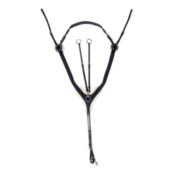 Brustblatt Cambridge synthetisches Lammfell HKM Schwarz