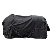 Premium Weidedecke HKM 1680D 200g glattes Futter Schwarz