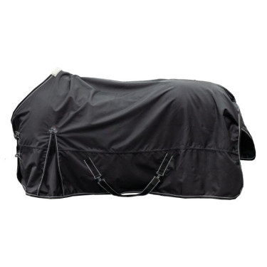 Premium Weidedecke HKM 1680D 200g glattes Futter Schwarz