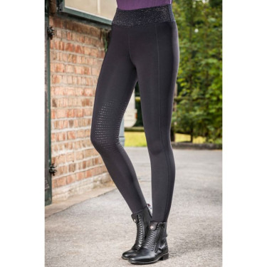 Leggings Lavender Bay mit Silikonbesatz HKM Schwarz