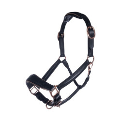 Lederen halster Rosegold HKM Lederen halster Rosegold HKM