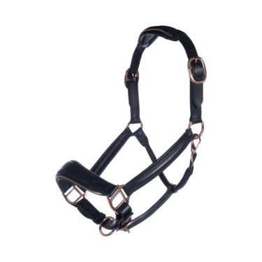 Lederen halster Rosegold HKM Lederen halster Rosegold HKM