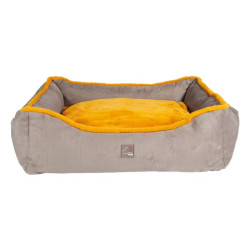 Hundebett Anam Cara Comfort HKM Taupe / Gelbgold Grau
