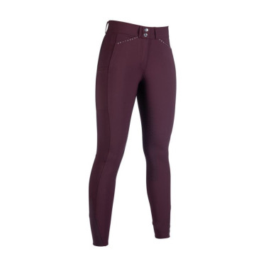 Helene-Reithose mit Vollbesatz aus Silikon HKM Dunkelrot