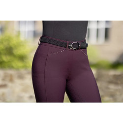 Helene-Reithose mit Vollbesatz aus Silikon HKM Dunkelrot