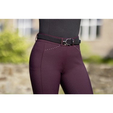 Helene-Reithose mit Vollbesatz aus Silikon HKM Dunkelrot