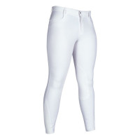 Herrenhose Sportive mit Besätzen aus Stoff HKM Weiß