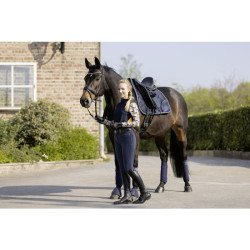 Hose Lyon Vollbesatz Silikon HKM Dunkelblau