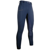 Hose Monaco Vollbesatz Silikon HKM Dunkelblau