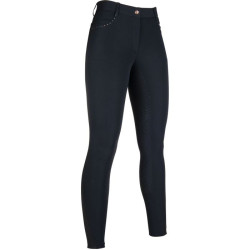 Roségold Glamour Style Reithose mit Vollbesatz aus Sil. HKM